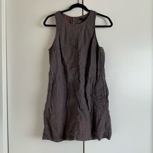 J Crew A Line Linen Dress Size Small